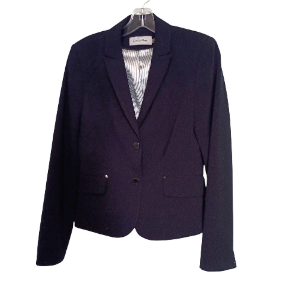 Calvin Klein -Classic Navy Blue Women's Blazer - Size 4